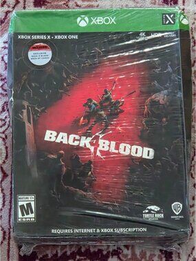 Back 4 Blood Xbox Series X One Box Set w/Exclusive Deck of Cards New Sealed
